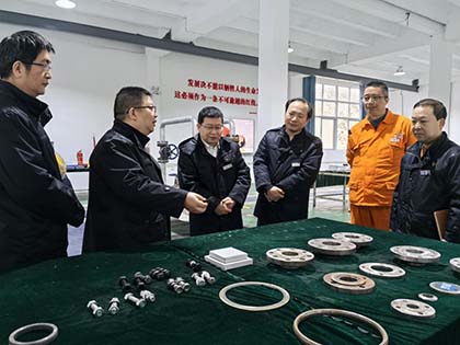 bwin必赢股份公司纪委书记陈伟率队到弘旭公司调研指导工作